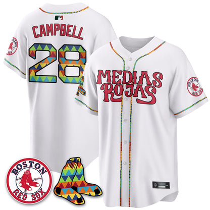 BOS "Medias Rojas" Limited Jersey - All Stitched-DTD
