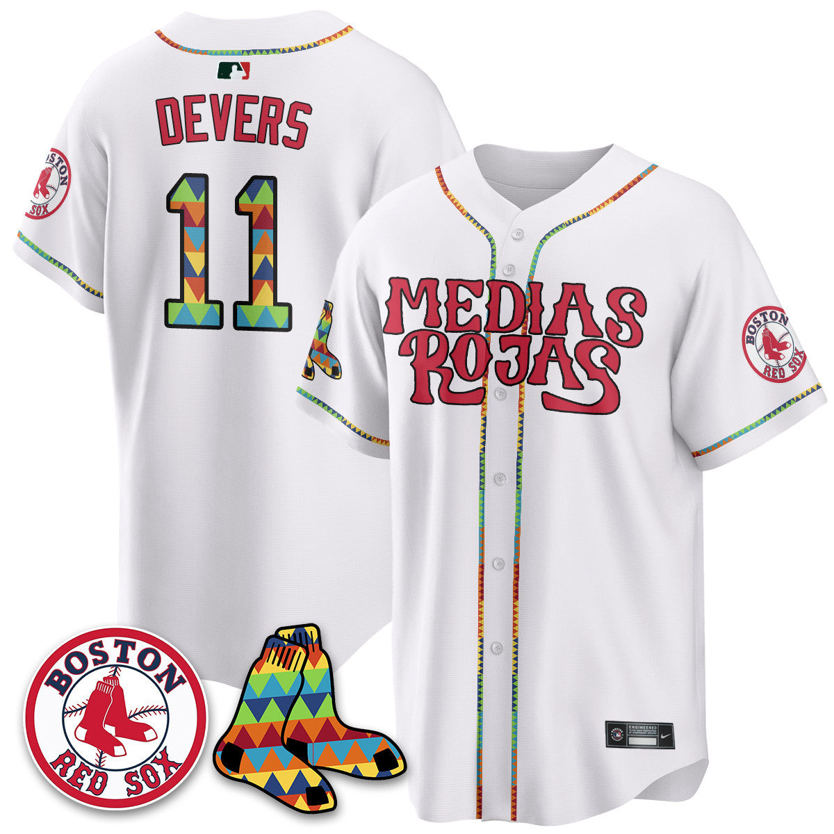 BOS "Medias Rojas" Limited Jersey - All Stitched-DTD