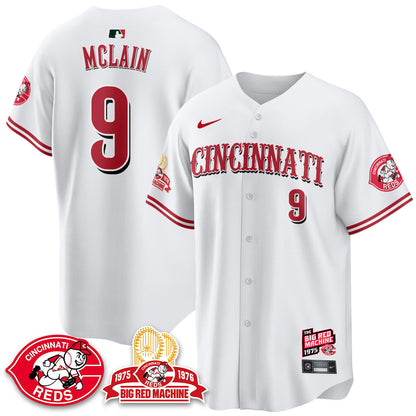 CIN Big Red Machine 50th Anniversary Jersey - All Stitched-DTD