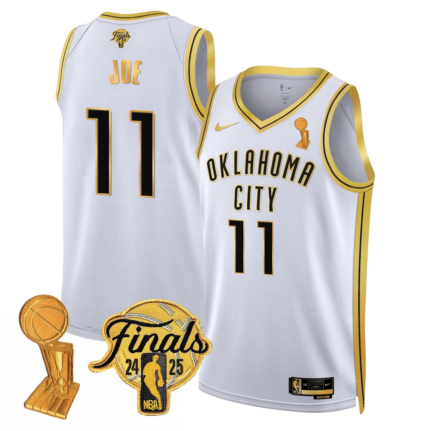 OKC Jersey - Trophy + Final Patch - All Stitched-DTD