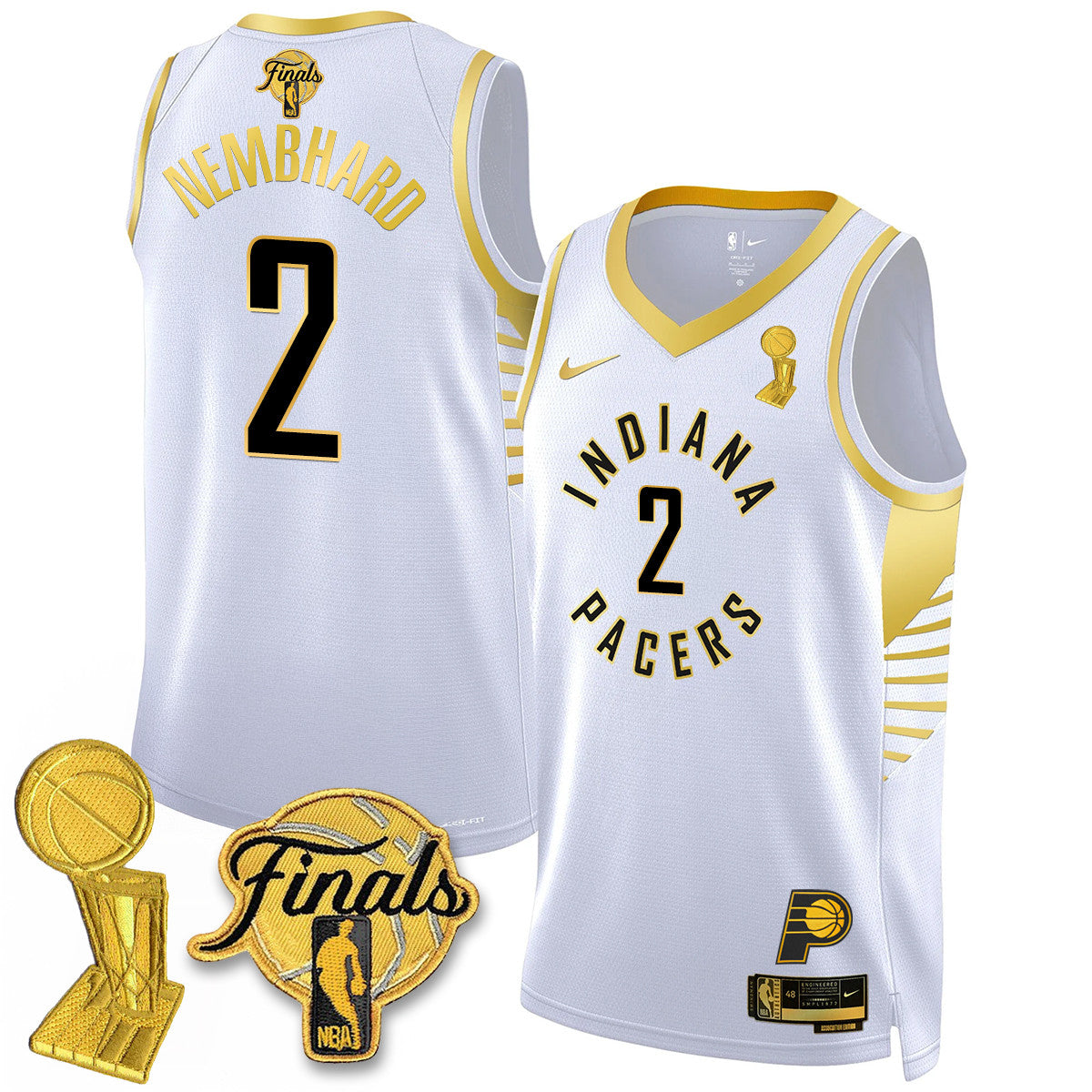 IND Swingman Jersey - Final + Trophy Patch N2 - All Stitched-DTD
