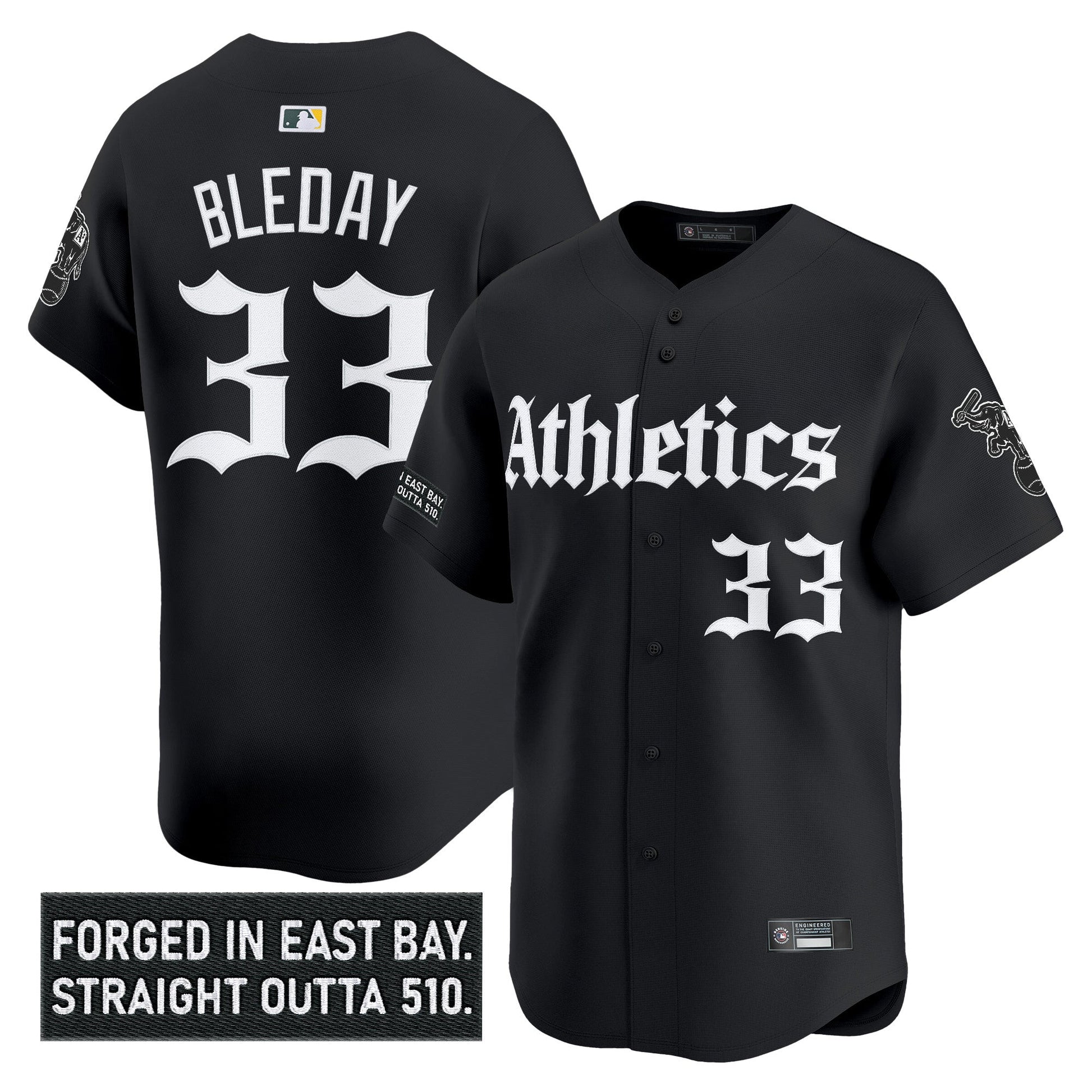 Men's Athletics 'Gothic East Bay Edition' Vapor Premier Limited Jersey - All Stitched