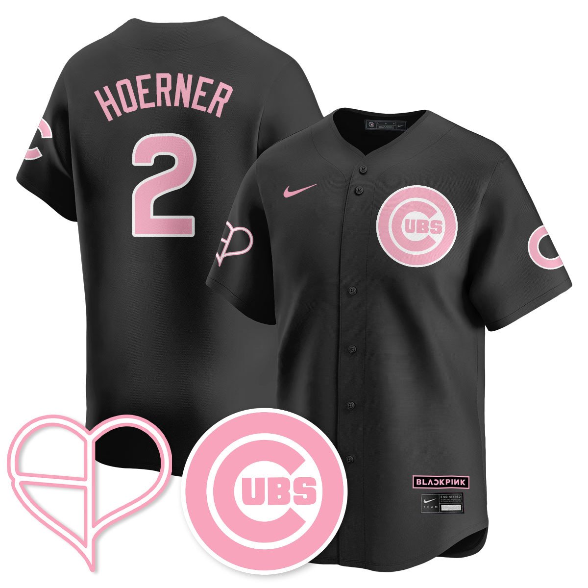 Men's Chicago Cubs BLΛƆKPIИK 2025 Limited Jersey - All Stitched