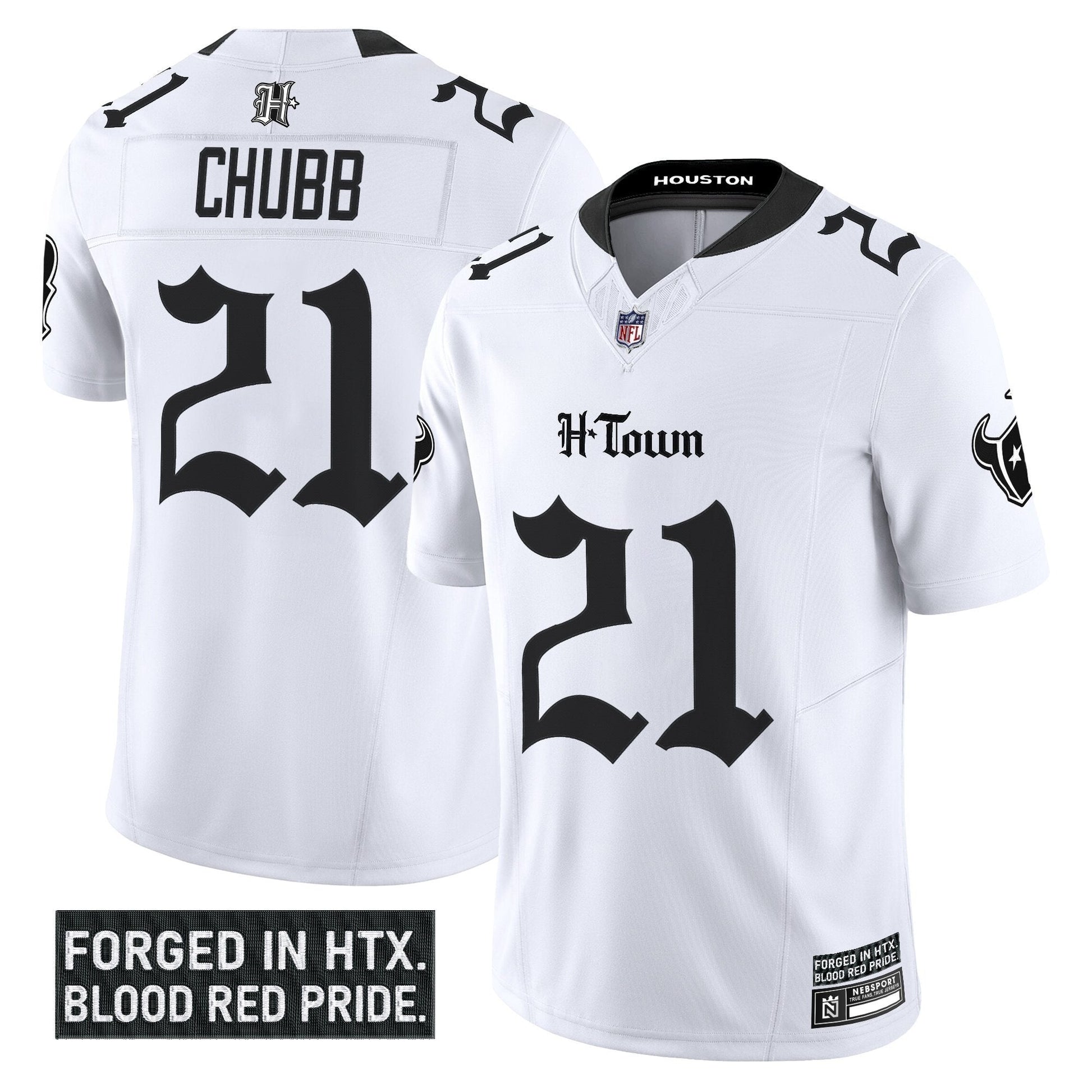 Men's Houston Texans 'Gothic Lone Star Shadows Edition' Vapor Limited Jersey - All Stitched