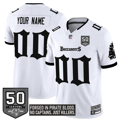 Tampa Bay Buccaneers 'Gothic Pirate Shadows Edition' Limited Custom Jersey - All Stitched