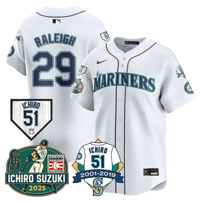 SEA Ichiro Number Retirement Jersey - All Stitched-DTD