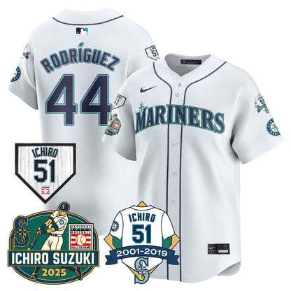 SEA Ichiro Number Retirement Jersey - All Stitched-DTD