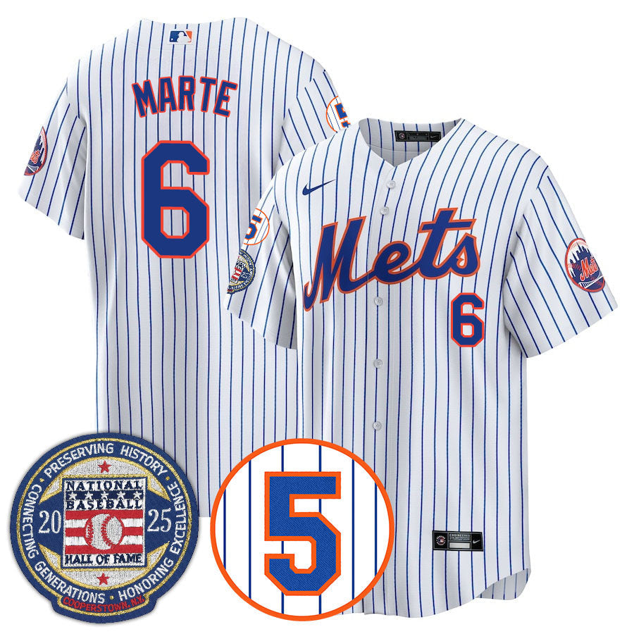 NYM Number Retirement & Hall of Fame Gold Jersey - All Stitched-DTD