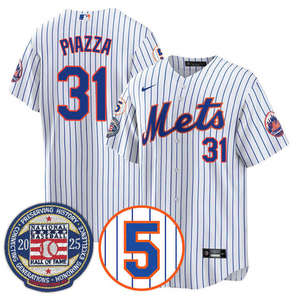 NYM Number Retirement & Hall of Fame Gold Jersey - All Stitched-DTD