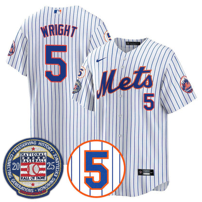 NYM Number Retirement & Hall of Fame Gold Jersey - All Stitched-DTD