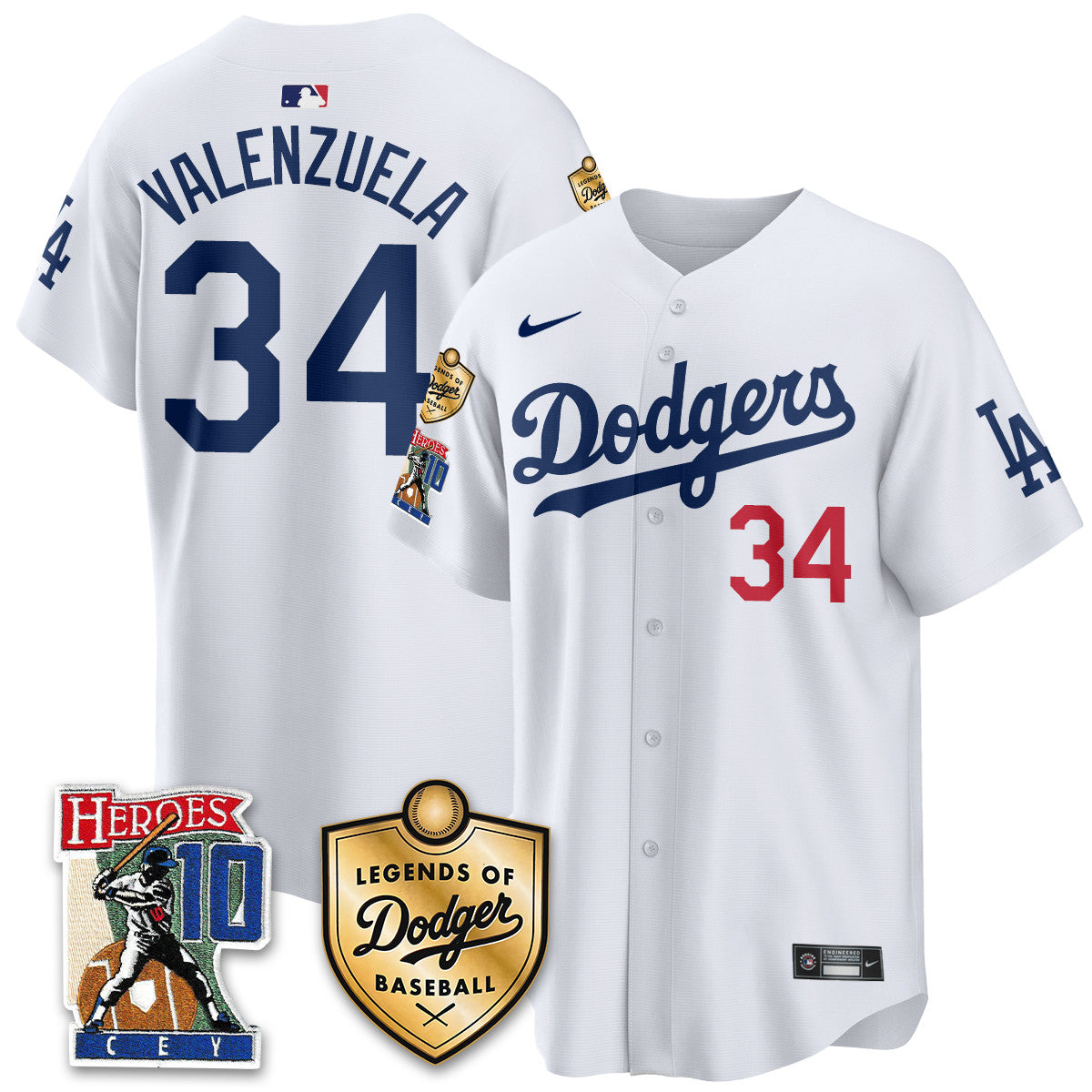 Dodgers Ron Cey "Legends Of Dodgers Baseball" Jersey - All Stitched-DTD