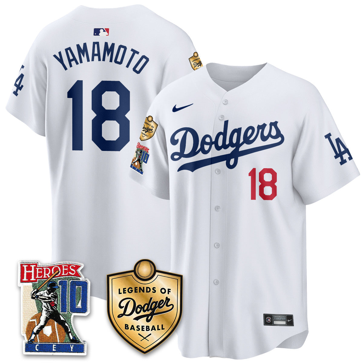Dodgers Ron Cey "Legends Of Dodgers Baseball" Jersey - All Stitched-DTD