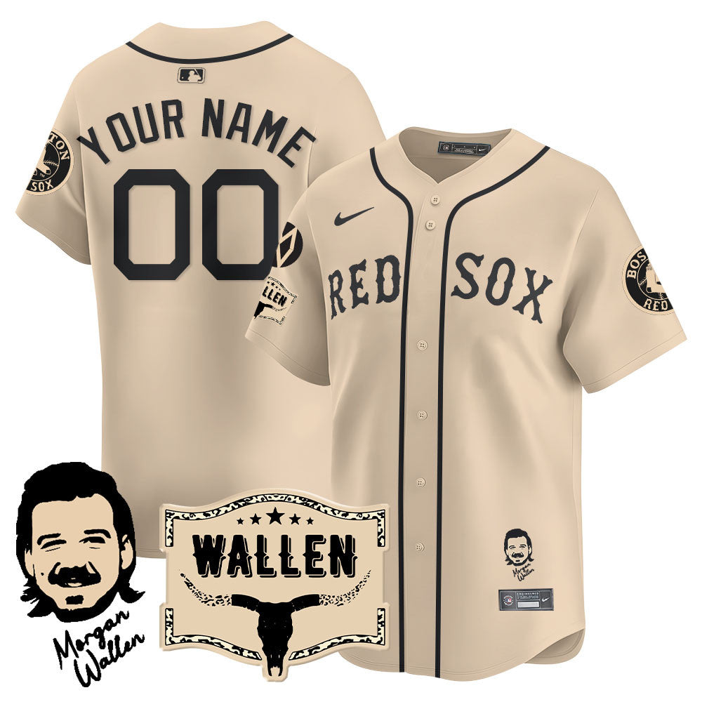 BOS Morgan Wallen 2025 Custom Jersey - All Stitched-DTD
