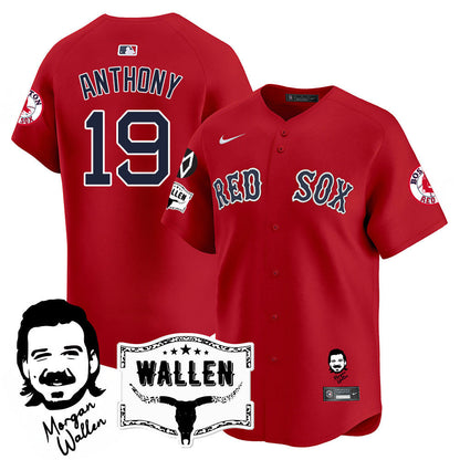 BOS Morgan Wallen 2025 Jersey - All Stitched-DTD