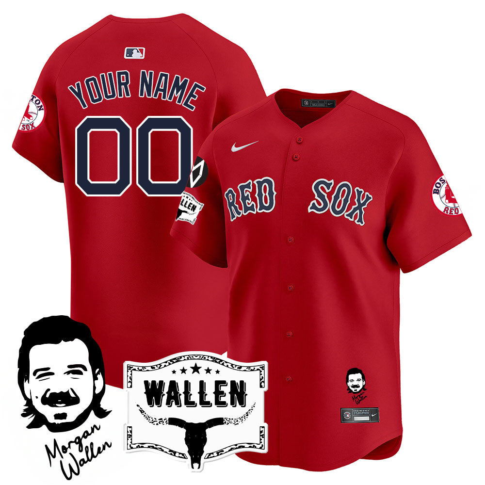 BOS Morgan Wallen 2025 Custom Jersey - All Stitched-DTD