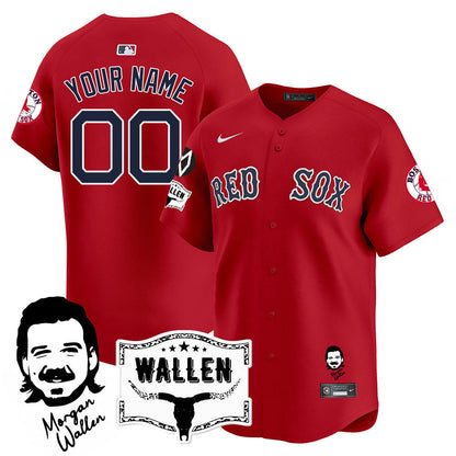 BOS Morgan Wallen 2025 Custom Jersey - All Stitched-DTD