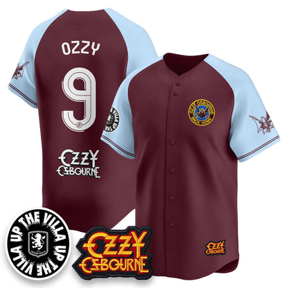 Aston Villa Ozzy Osbourne Back Home Baseball Jersey - All Stitched-DTD