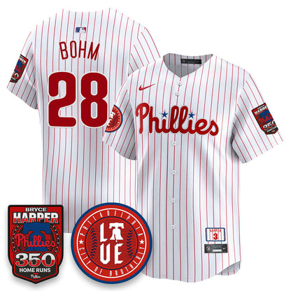 Bryce Harper PHI 350 Home Runs Jersey - All Stitched-DTD