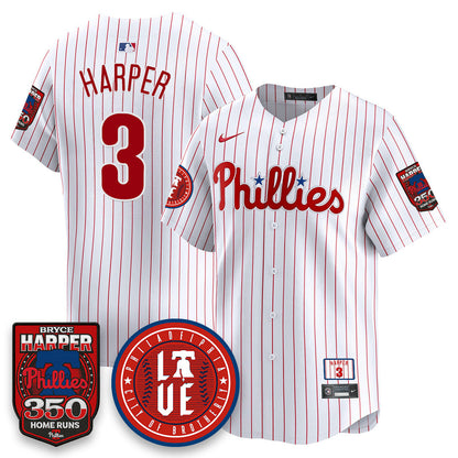 Bryce Harper PHI 350 Home Runs Jersey - All Stitched-DTD
