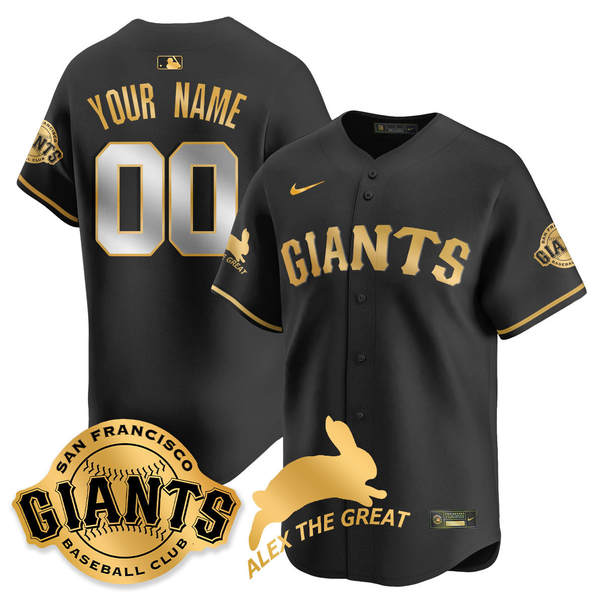 Custom SF "Alex the Great" Rabbit Memories 2025 Jersey - All Stitched-DTD
