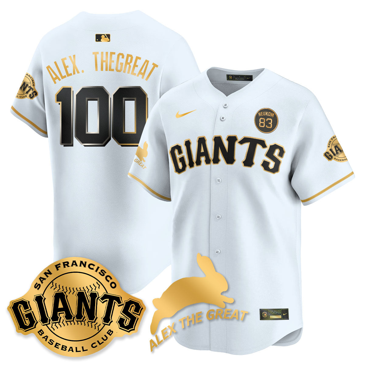 SF "Alex the Great" Rabbit Memories 2025 Jersey - All Stitched-DTD