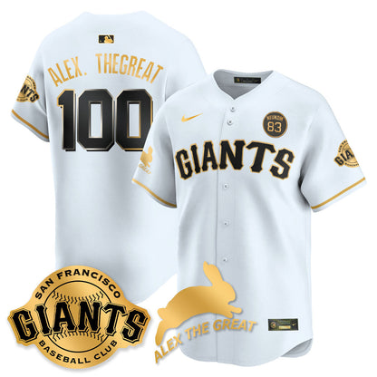 SF "Alex the Great" Rabbit Memories 2025 Jersey - All Stitched-DTD