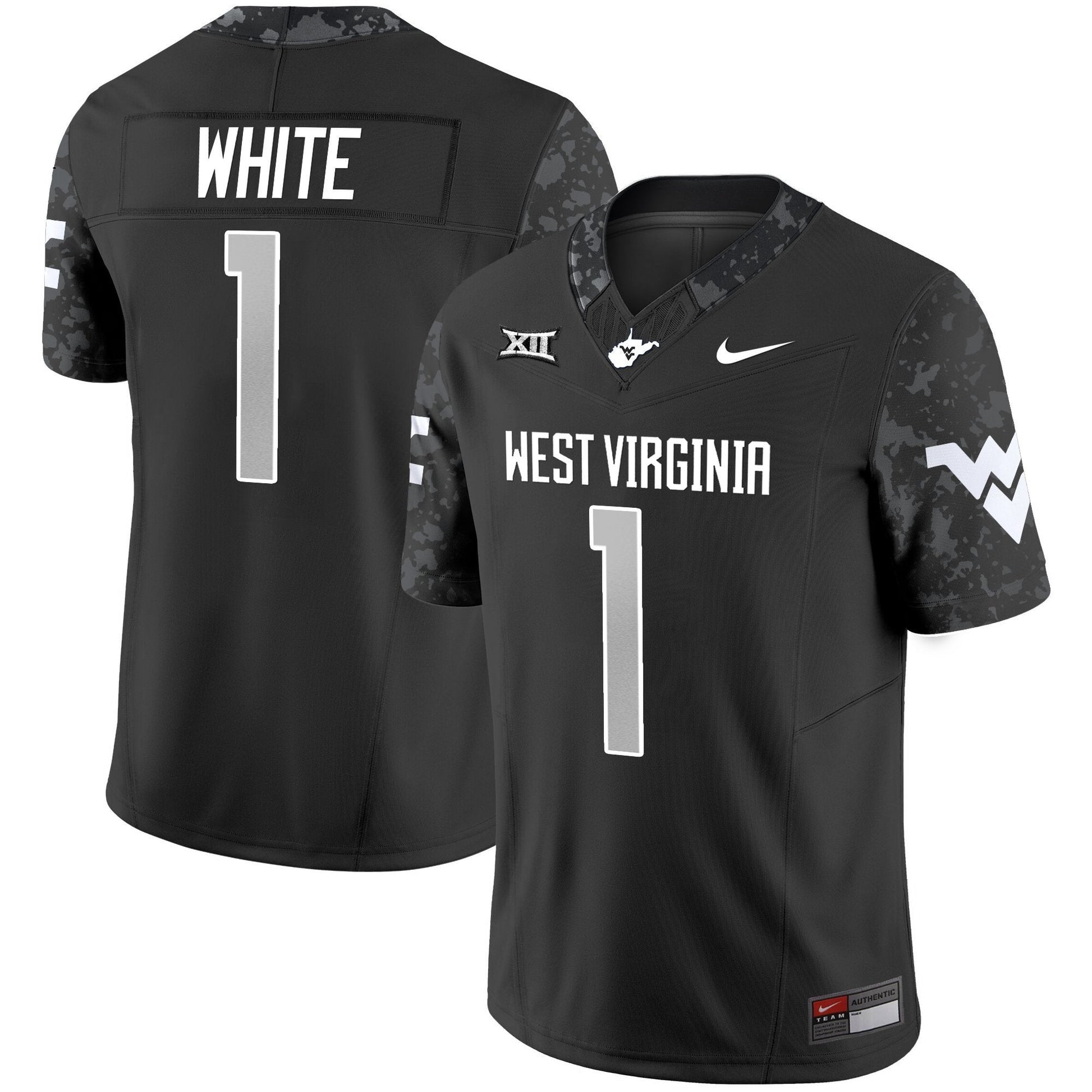 Men's West Virginia Mountaineers 2025 Coal Rush Vapor Limited Jersey - All Stitched