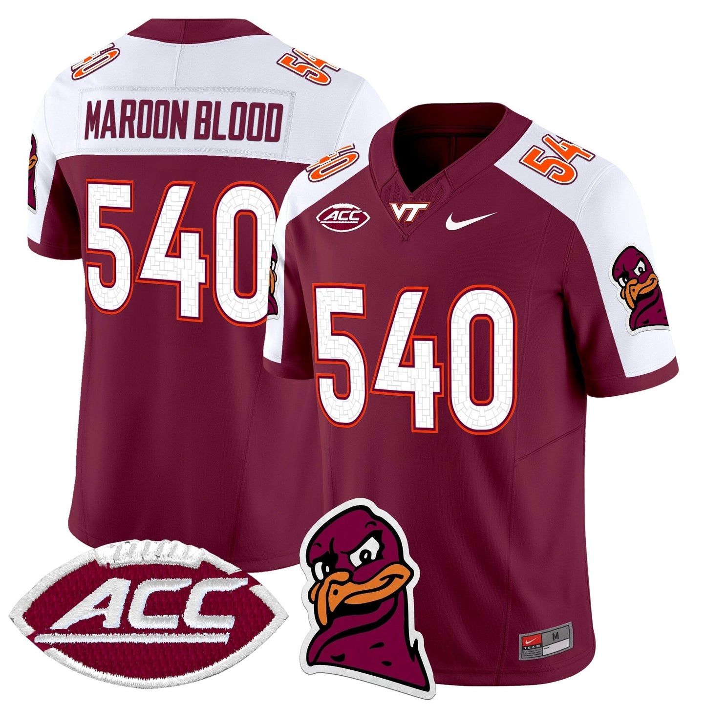 Men's Virginia Tech Hokies 2025 Vapor Limited Jersey - All Stitched