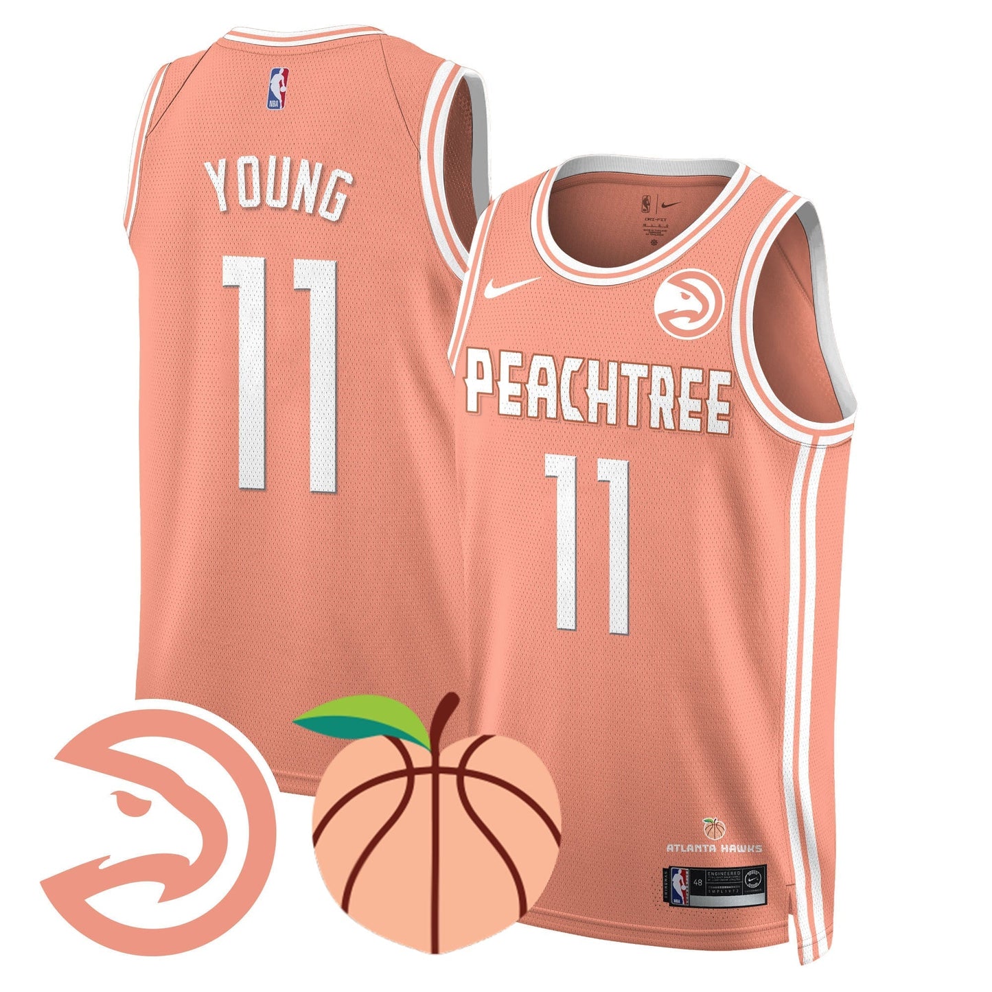 ATL “Peachtree” City Edition Jersey - All Stitched-DTD