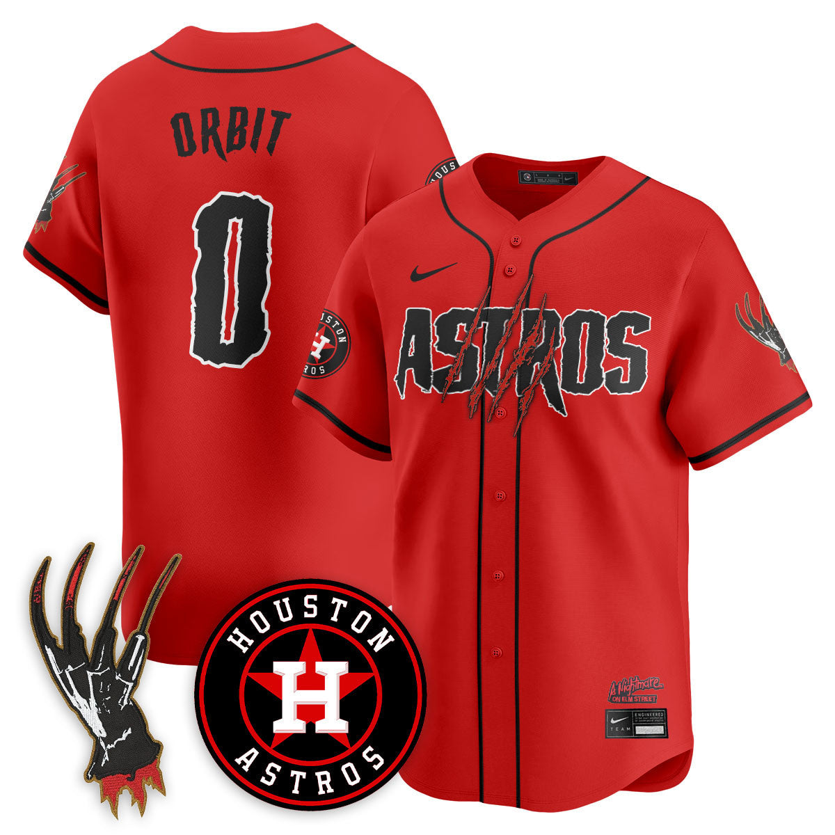 HOU "A Nightmare on Elm Street" Jersey - Stitched-DTD
