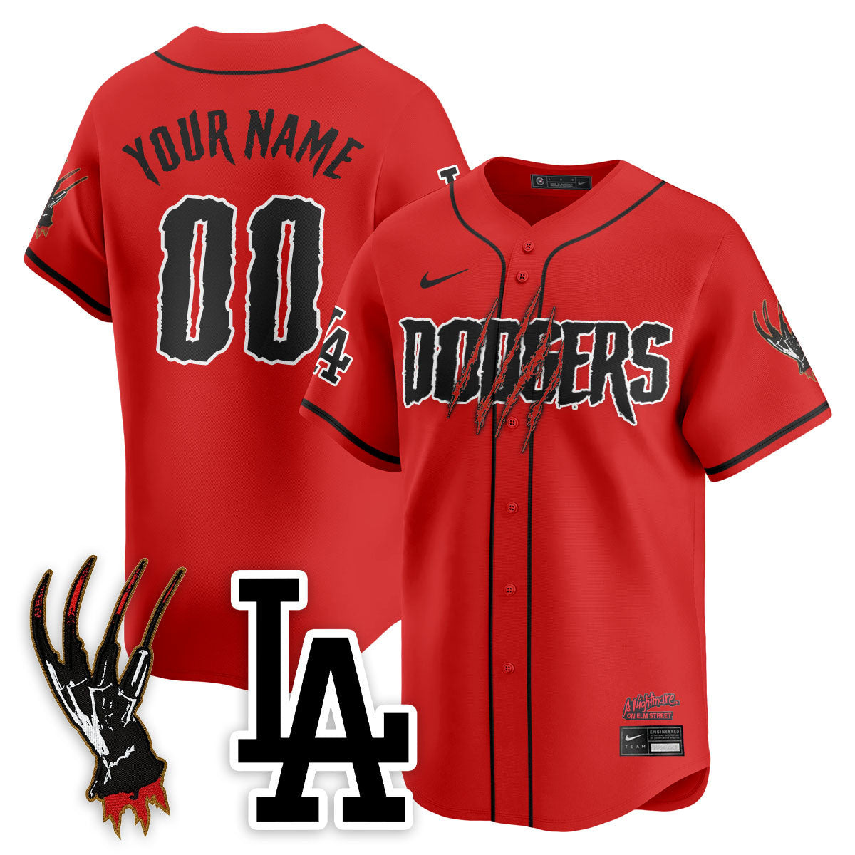 LAD "A Nightmare on Elm Street" Custom Jersey - Stitched-DTD