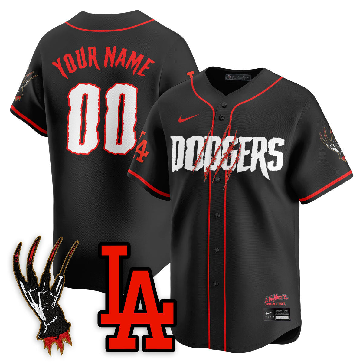 LAD "A Nightmare on Elm Street" Custom Jersey - Stitched-DTD