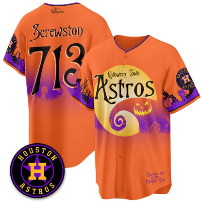 HOU "Halloween Town" Limited Jersey - Stitched-DTD