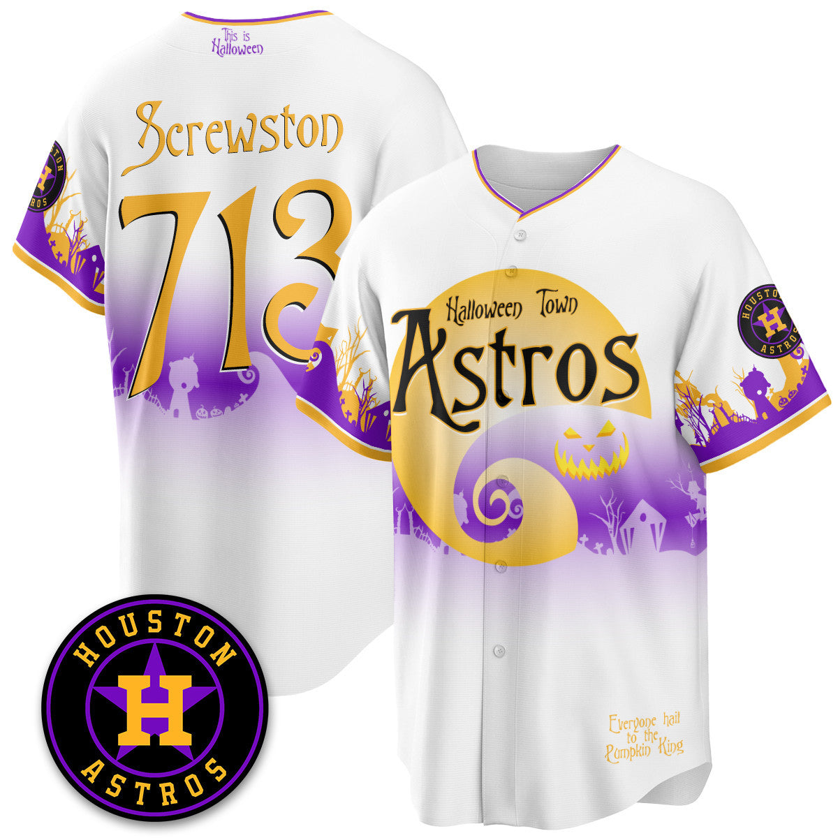 HOU "Halloween Town" Limited Jersey - Stitched-DTD