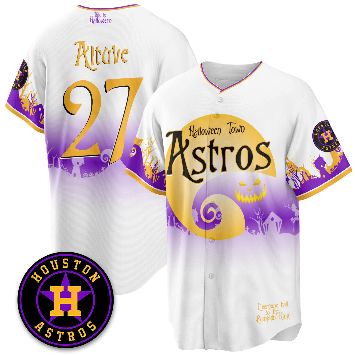 HOU "Halloween Town" Limited Jersey - Stitched-DTD