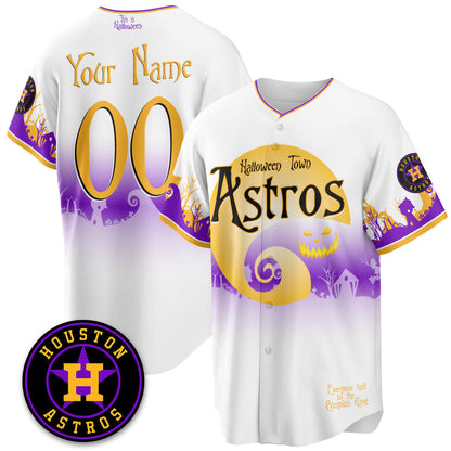 HOU "Halloween Town" Limited Custom Jersey - Stitched-DTD