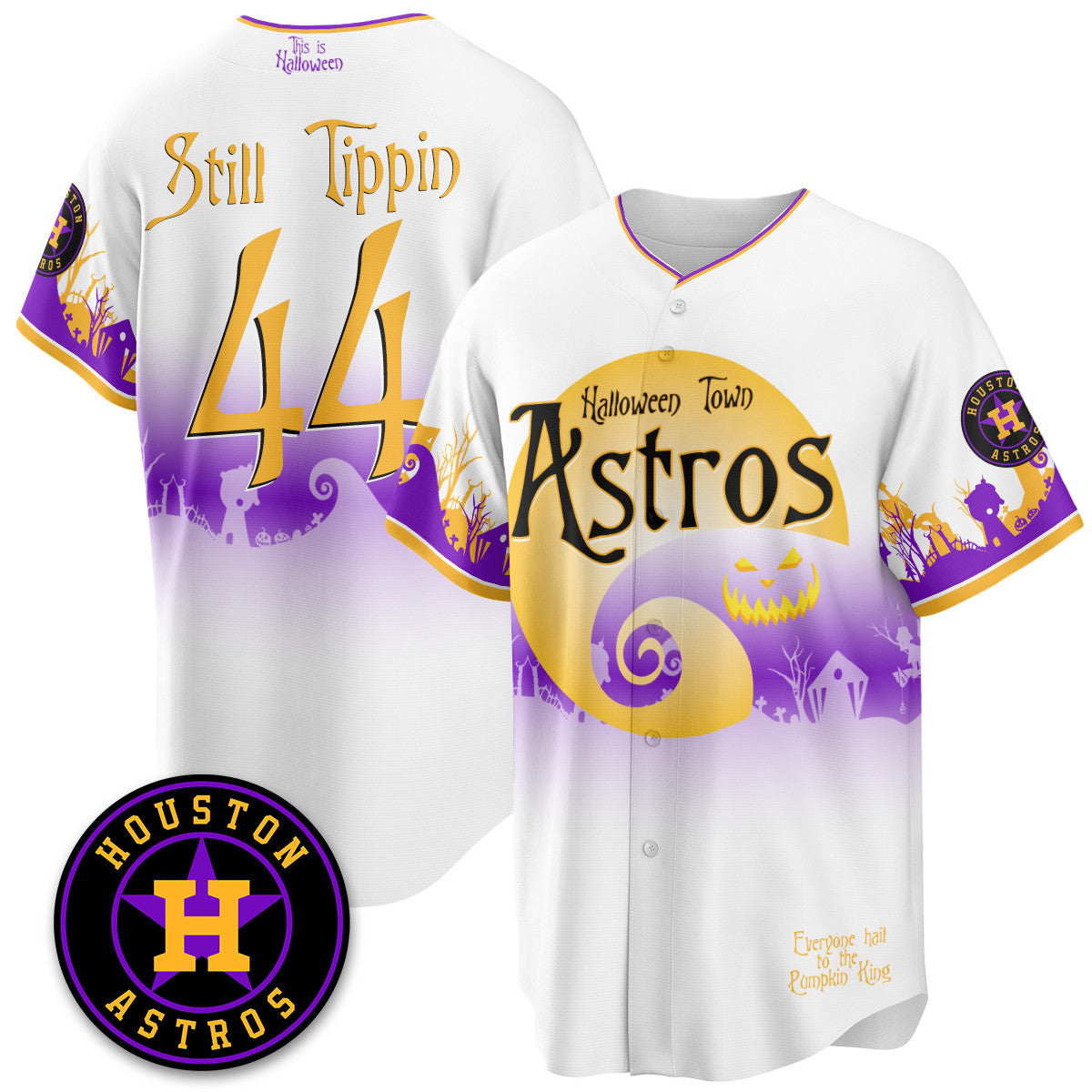 HOU "Halloween Town" Limited Jersey - Stitched-DTD