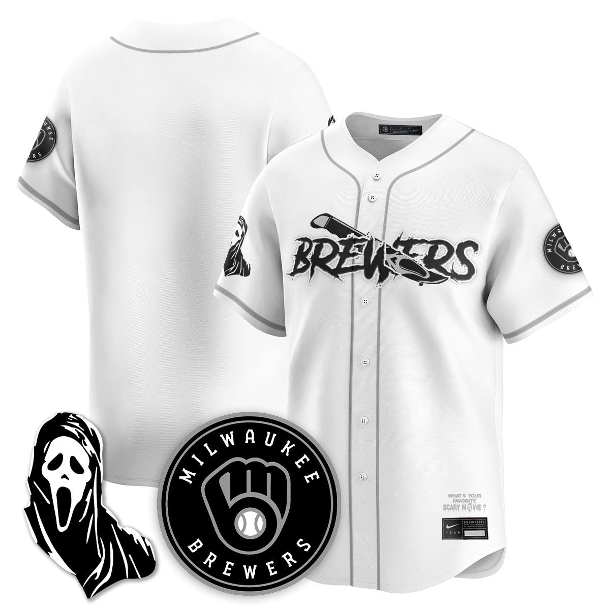 MIL "Scream Ghostface" Jersey - All Stitched-DTD