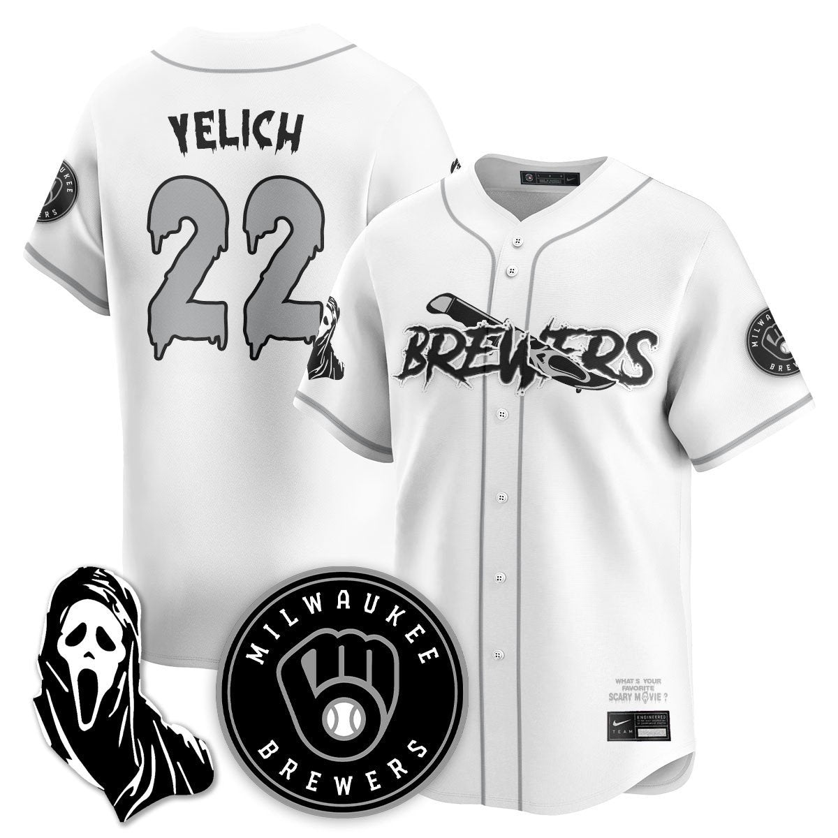 MIL "Scream Ghostface" Jersey - All Stitched-DTD