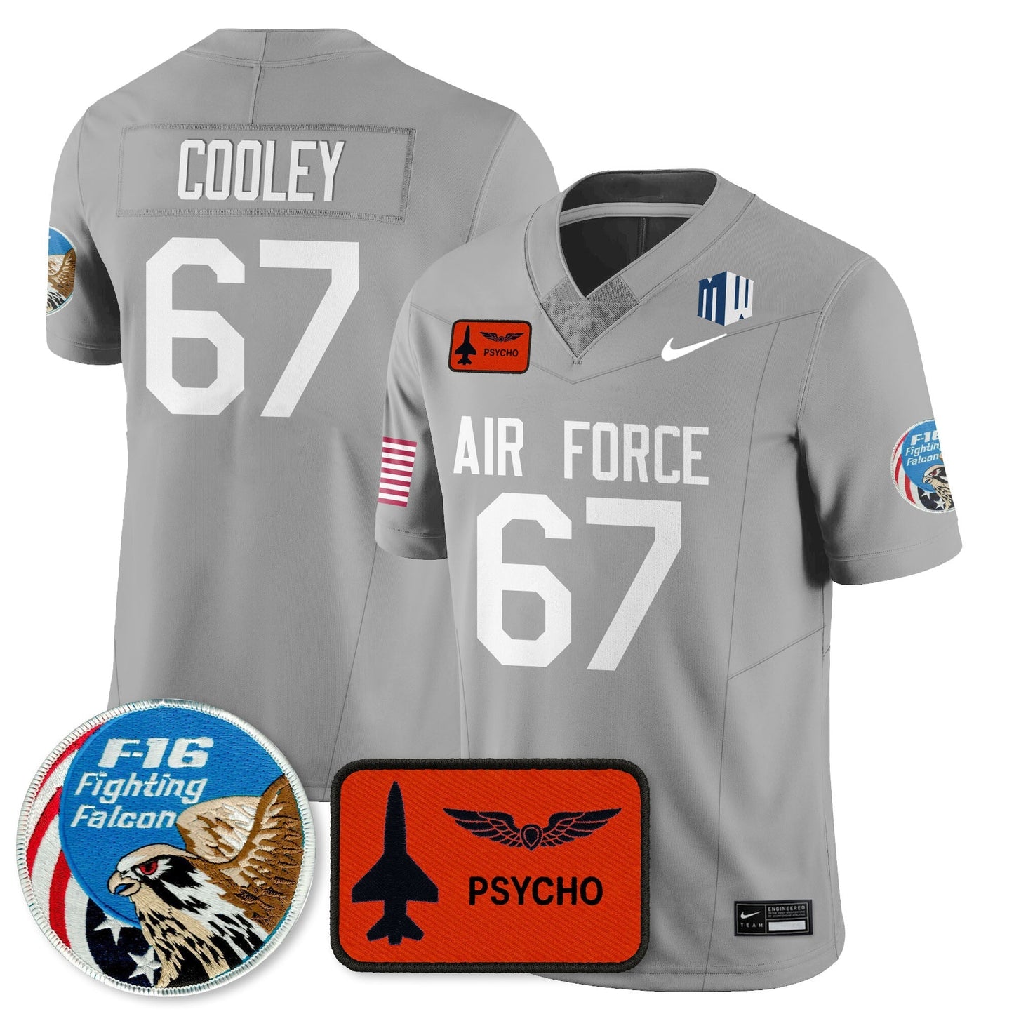 Air Force Football 2025 Honor F-16 Jersey - All Stitched-DTD