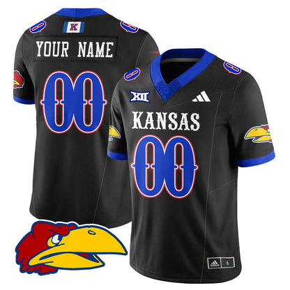 Custom KU Football 2025 Limited Jersey - All Stitched-DTD