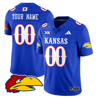 Custom KU Football 2025 Limited Jersey - All Stitched-DTD