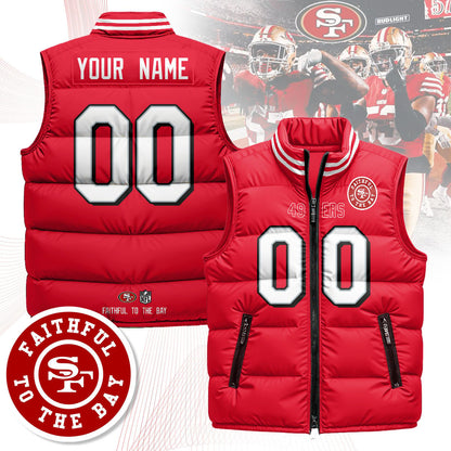 Custom SF Unisex Puffer Vest V1-DTD