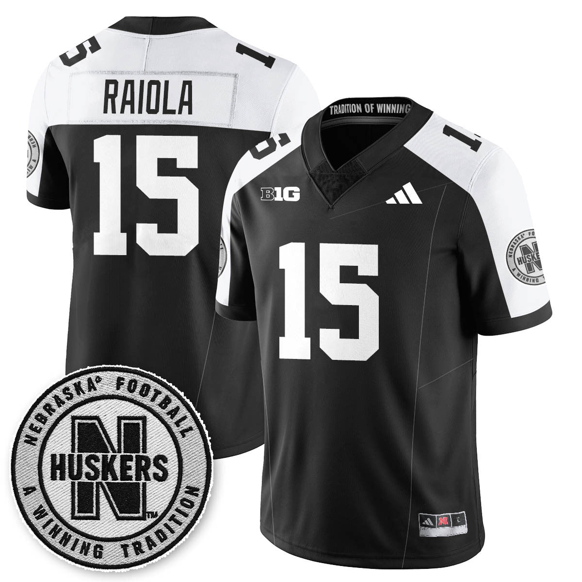 Nebraska Football 2025 "Blackout" Jersey - All Stitched-DTD