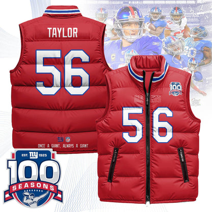 NYG Unisex Puffer Vest-DTD