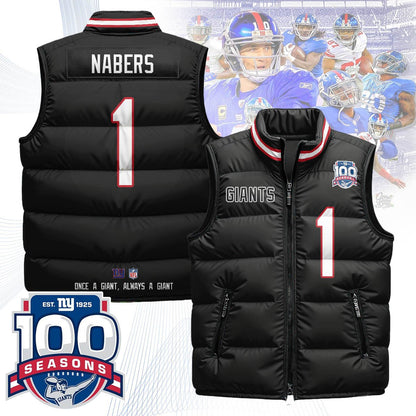 NYG Unisex Puffer Vest-DTD