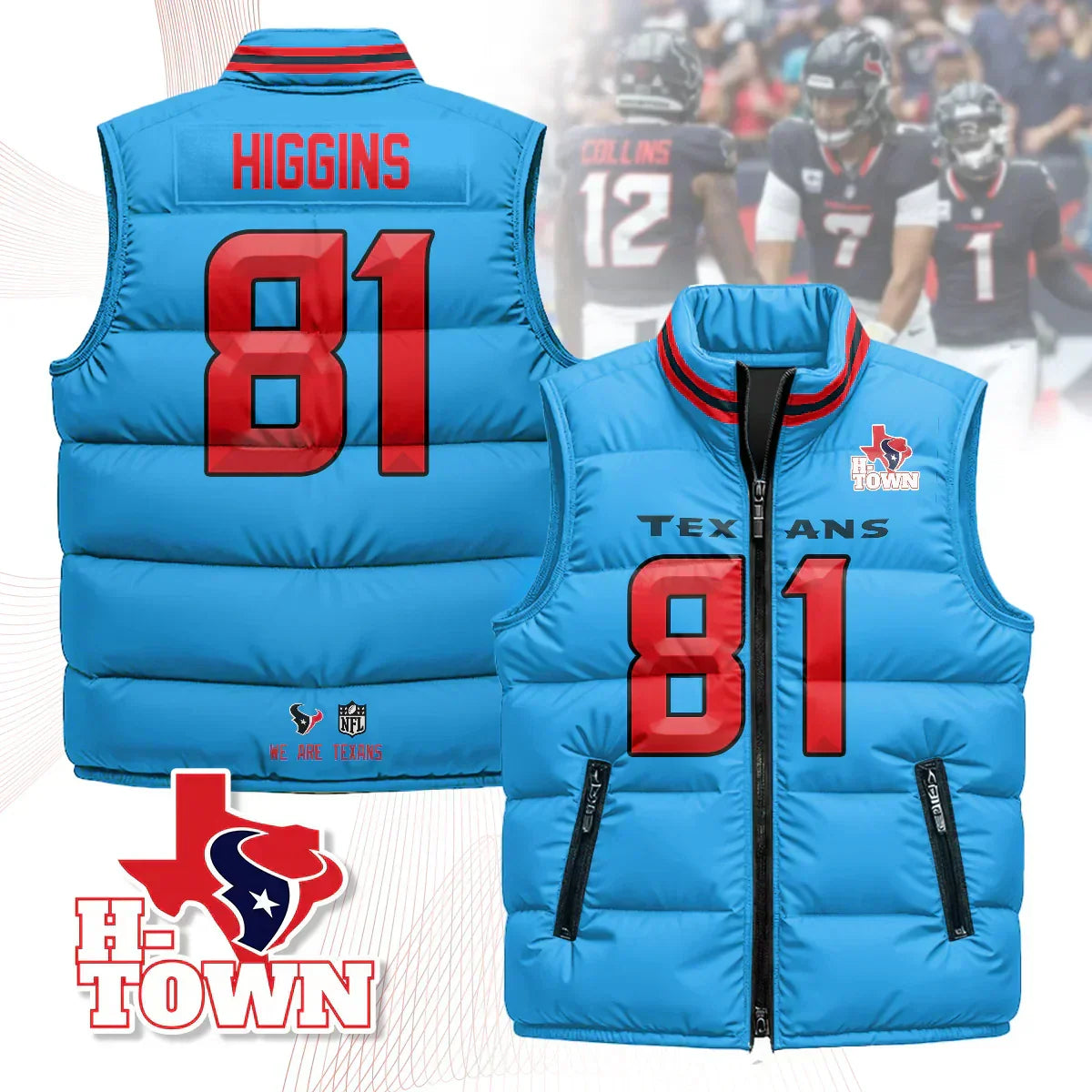HOU Unisex Puffer Vest-DTD