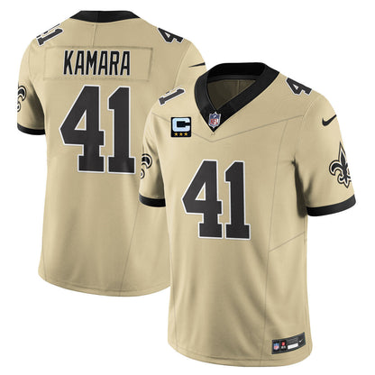 NO Golds Alternate Patch "C" Vapor Limited Jersey - All Stitched-DTD