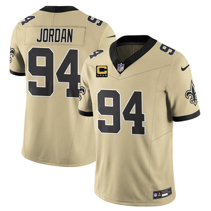 NO Golds Alternate Patch "C" Vapor Limited Jersey - All Stitched-DTD