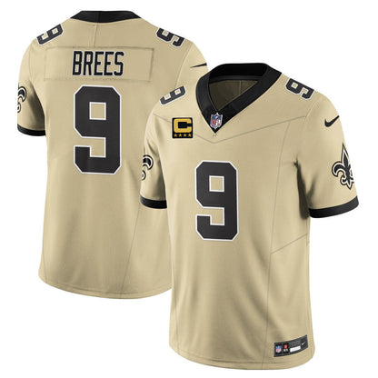 NO Golds Alternate Patch "C" Vapor Limited Jersey - All Stitched-DTD